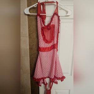 Dreamgirl pink and red hearts nighty One Size